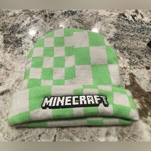 Official MineCraft Green and White Kids Beanie